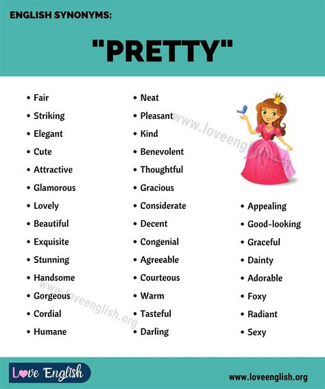 formal words that are similar to handsome